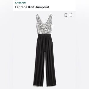 New! Never worn!!! Sleeveless knit jumpsuit with pockets!